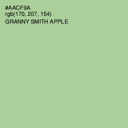 #AACF9A - Granny Smith Apple Color Image